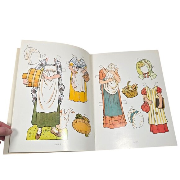 Kate Greenaway Paper Dolls Kathy Allert 1981 Dover Book Vintage Victorian Style - Picture 5 of 11